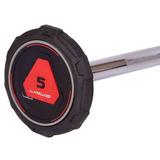 Штанга фіксована пряма поліуретанова LI NUO 3622-5 довжина 106 см 5 кг Київ