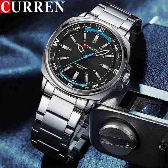 Часы наручные мужские Curren Aqua Comfort Black (2 ремешка) Киев