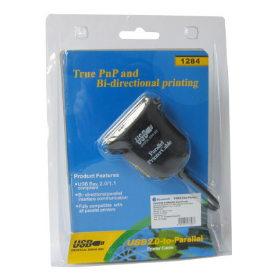 Кабель для передачі даних Dynamode USB to LPT 1.8m (USB2.0-to-Parallel) Вінниця - фото 5