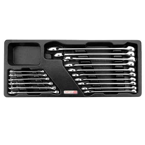 Набір рожково-накидних ключів 6-24мм 16 од. (в ложементі) TOPTUL GAAT1602 Одеса