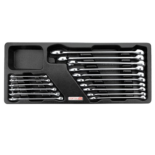 Набір рожково-накидних ключів 6-24мм 16 од. (в ложементі) TOPTUL GAAT1602 Одеса - фото 1