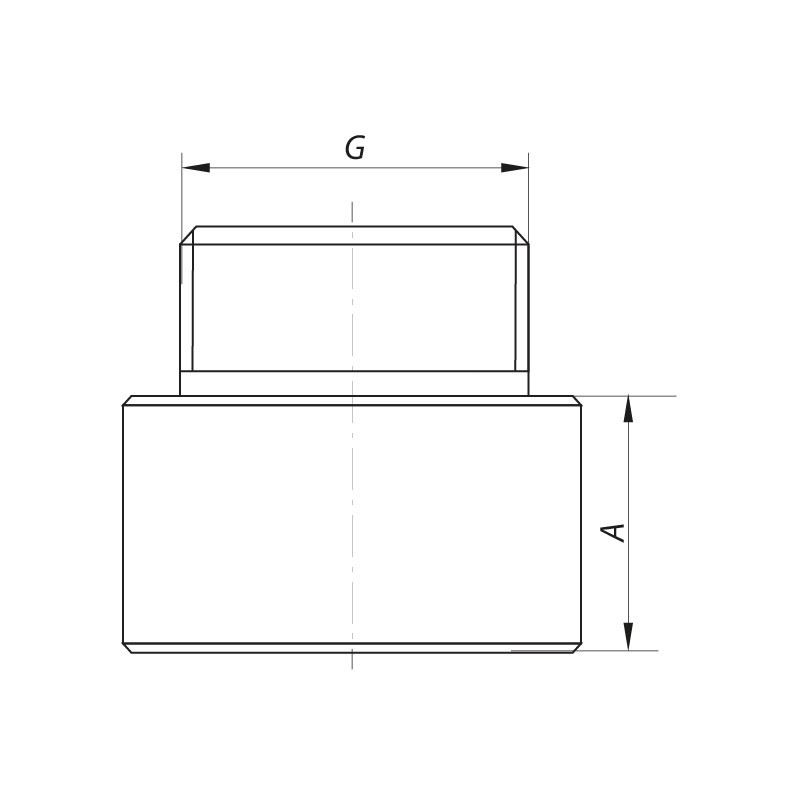 Подовжувач Koer WM.E06-25.WN - 1/2 "-25мм (Без нікелю) (KR3011) Київ - фото 3
