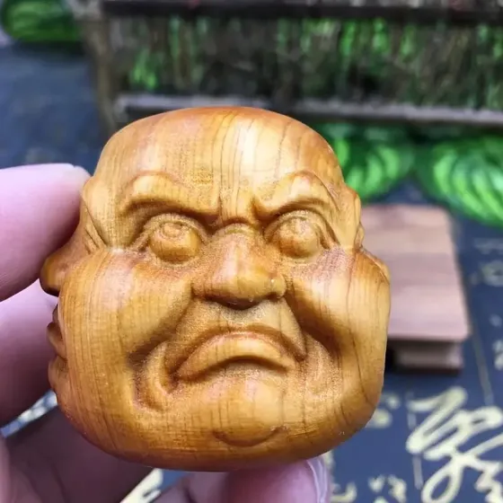 Деревянная фигурка Кашиваги с 4 эмоциями — ручная резьба из кипариса Киев