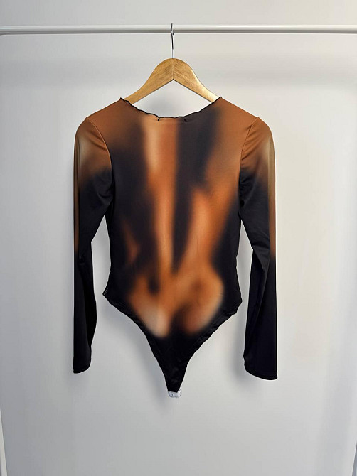 Женский привлекательный боди с пикантным принтом плотный микродайвинг Одесса - изображение 3