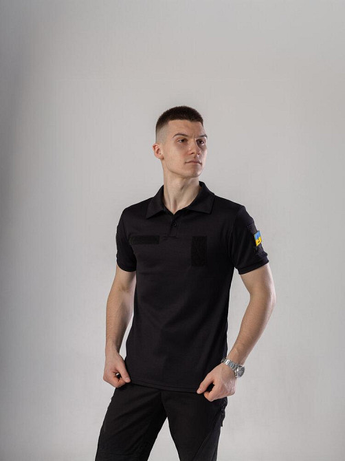 Мілітарі футболка кулмакс чорна чоловіча Pobedov Recon Київ - фото 1