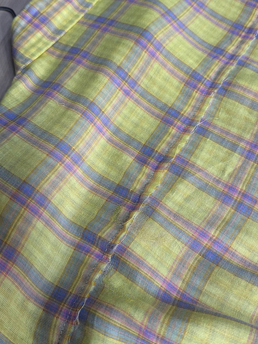 Сорочка жіноча A-N 27069 оверсайз двошарова в клітинку з бахромою , жовтий, one size Київ - фото 7