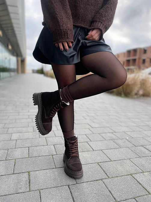 Molly Черевики жіночі MOLLY 967 коричневі (зима, замша натуральна) (5672) 41 Коломия - фото 8