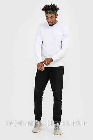 Світшот базовий Ray Basic полегшений чоловічий білий (U0302M-White) XXL, Демісезонна, Тринитка з начосом (на флісі) Київ