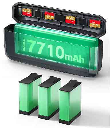 Зарядка повербанк Action 6/5 Pro/Osmo 360 7710мАгод швидка три слоти 20Вт PD3 aMagisn AA20 Київ