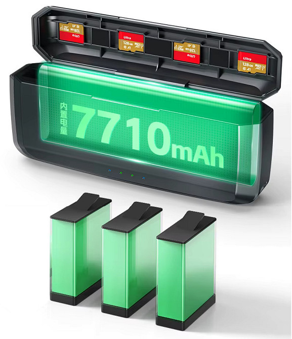 Зарядка повербанк Action 6/5 Pro/Osmo 360 7710мАгод швидка три слоти 20Вт PD3 aMagisn AA20 Київ - фото 2