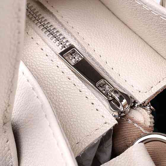 Ділова жіноча сумка з двома ручками з натуральної шкіри Shvigel 22830 Бежева Київ