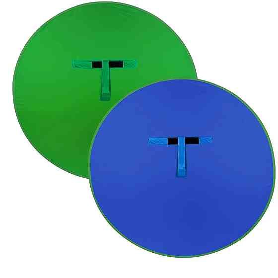 Хромакей на спинку стульчика круглый 140см зеленый синий AC Prof 4607 Киев