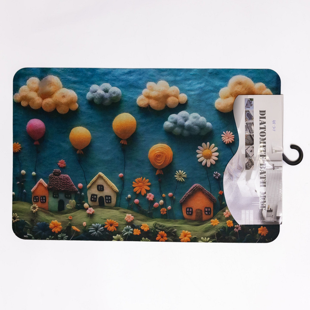 Килимок діатомітовий з 3D-ефектом Whimsical Village 38*58 см універсальний HP-42-34 Коломыя - изображение 3