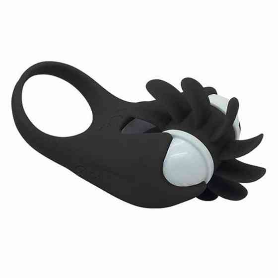 Виброкольцо с ротацией для стимуляции клитора 20 режимов Черный Винница