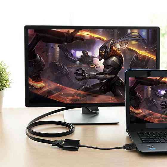 Конвертер HDMI на VGA + аудіовиход,Чорний SBR Київ