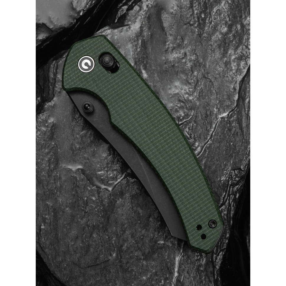 Ніж складаний туристичний Civivi Sixgill, (8.7 см) Nitro-V / Micarta темно-зелений Київ - фото 13