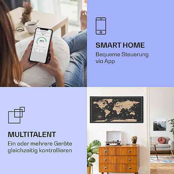 Wonderwall Air Art Інтелектуальне інфрачервоне опалення нічна карта 120x60 см 700 Вт 120 x 60 см нічна Рівне