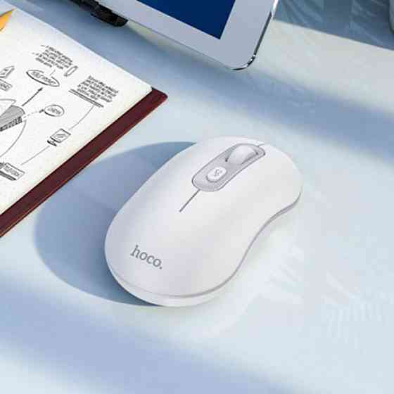 Мышь беспроводная Hoco GM21 Platinum 2.4G business mouse, цвет белый Gray 6931474790958 Одесса