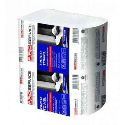 Паперові рушники PRO service Comfort Z-складання 2 шари 200 аркушів (4823071621655) Вінниця