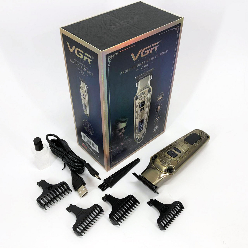 Машинка для стрижки волосся домашня VGR, Бездротові машинки для стрижки легкі Машинка підстригання JA-46 Київ - фото 5