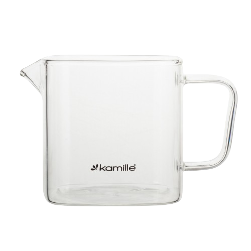 Заварник 600мл зі з'ємним ситечком скло/нержавіюча сталь 0777S KAMILLE Житомир - фото 5