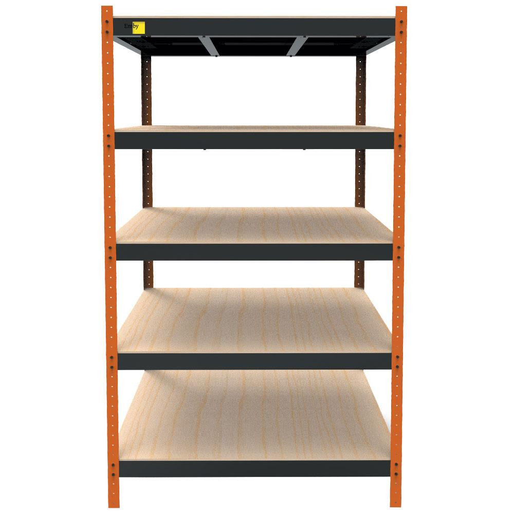 Металевий посилений стелаж Emby Heavy Series (розмір 2500х1300x900мм) 5 полиць ДСП до 300кг Київ - фото 2