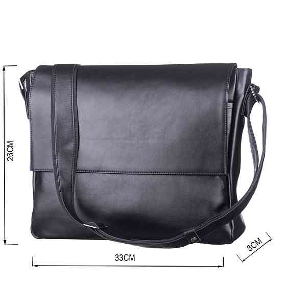 Сумка SHVIGEL 11039 кожаная Черная Киев