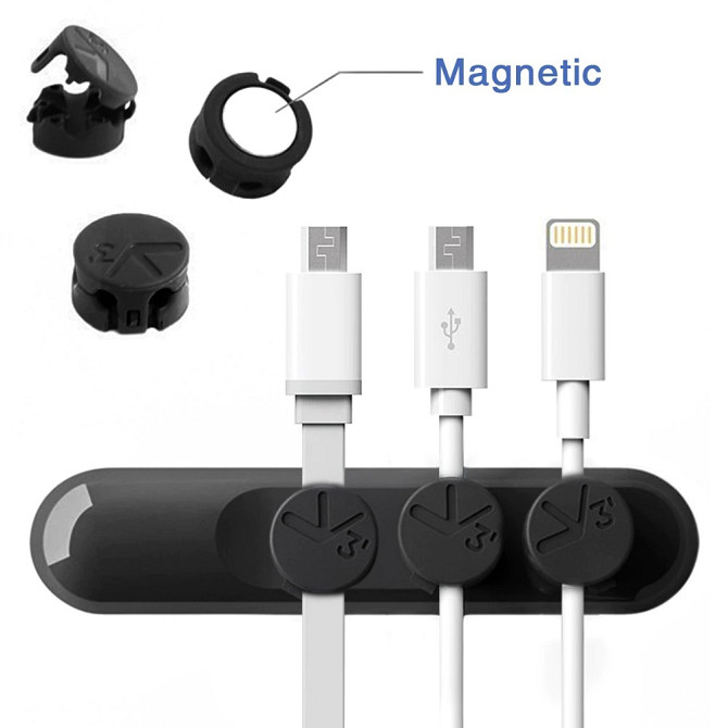 Декоратор проводів Xiomi Bcase Magnetic Desktop Cable Clip (Зелений) Николаев - изображение 3
