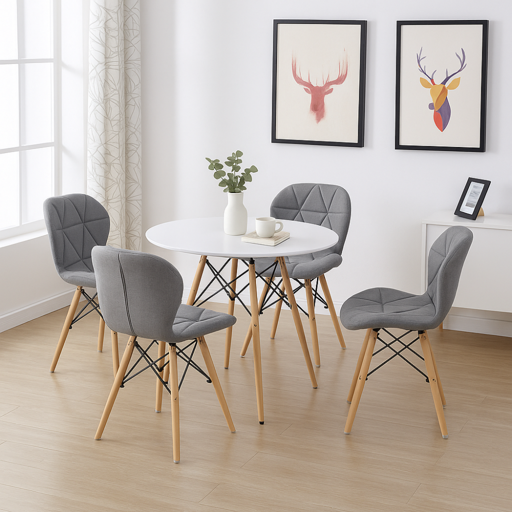 Стілець Стар м'який сіра тканина Дніпро - фото 1