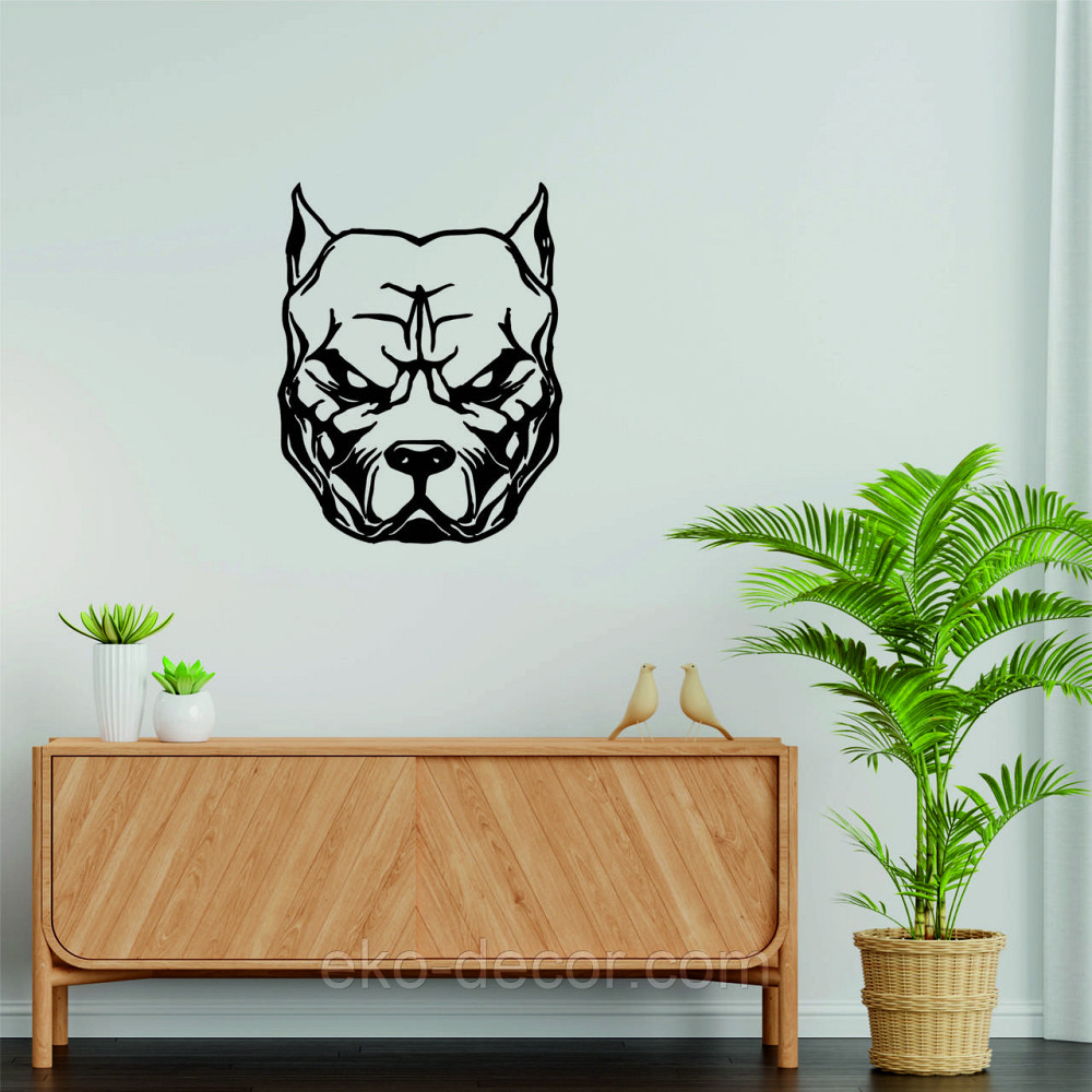 Декоративне настінне Панно «Собака», Декор на стіну 110*86 см, Чорний Київ - фото 3