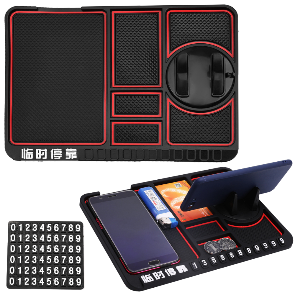 Органайзер килимок на торпеду авто 25х18см з тримачем для телефону SBR Київ - фото 1