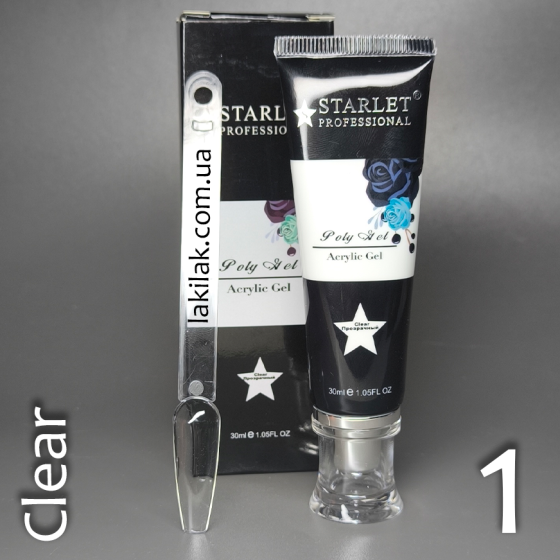 Полігель Starlet Professional №01 (прозорий) в тюбику 30мл Херсон