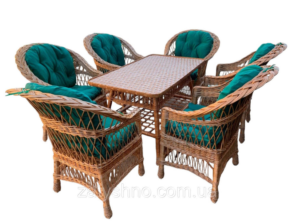 Мебель плетеная с накидками на 6 человек Киев - изображение 7
