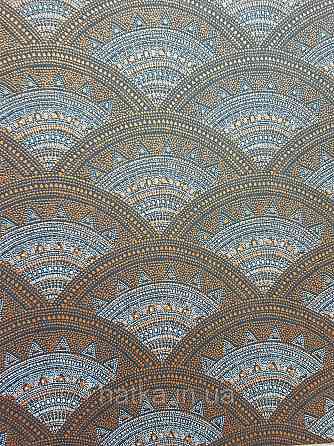 Шпалери флізелінові еко Khroma Zoom Bahia 0.53х10.05 геометрія смуги напівкола східний малюнок різні кольори Київ