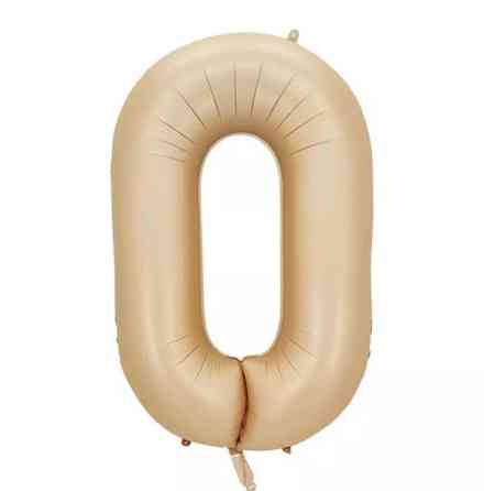Шарик цифра 0 фольгированная 32 дюйма карамельный Киев