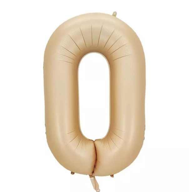 Шарик цифра 0 фольгированная 32 дюйма карамельный Киев - изображение 1