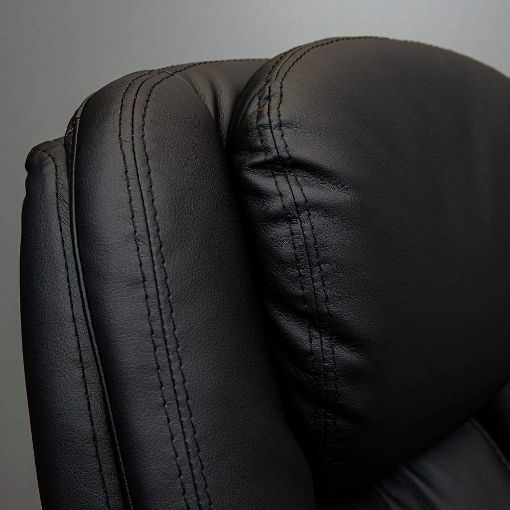Офісне крісло керівника Elite ProDesign Хром Tilt М-1 Екошкіра Black (Прогумовані колеса) Днепр - изображение 8