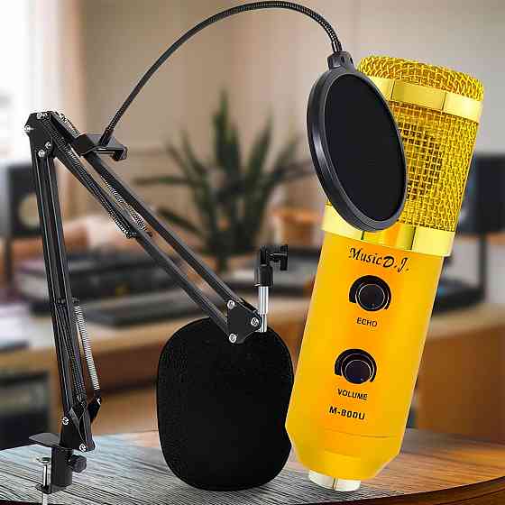 Студійний конденсаторний мікрофон M-800U PRO-MIC із захистом від перевантажень для професійного запису Одеса