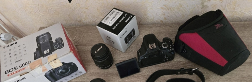 Фотоаппарат Canon 600D з об'єктивом EFS 18-55 mm + об'єктив EF 50 mm. Киев - изображение 1