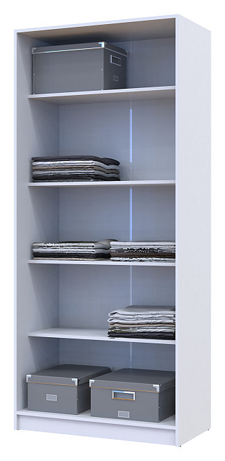 Шафа розпашна з полицями Doros Промо 90х48х204 см Білий (DRS-011201) Дніпро - фото 5