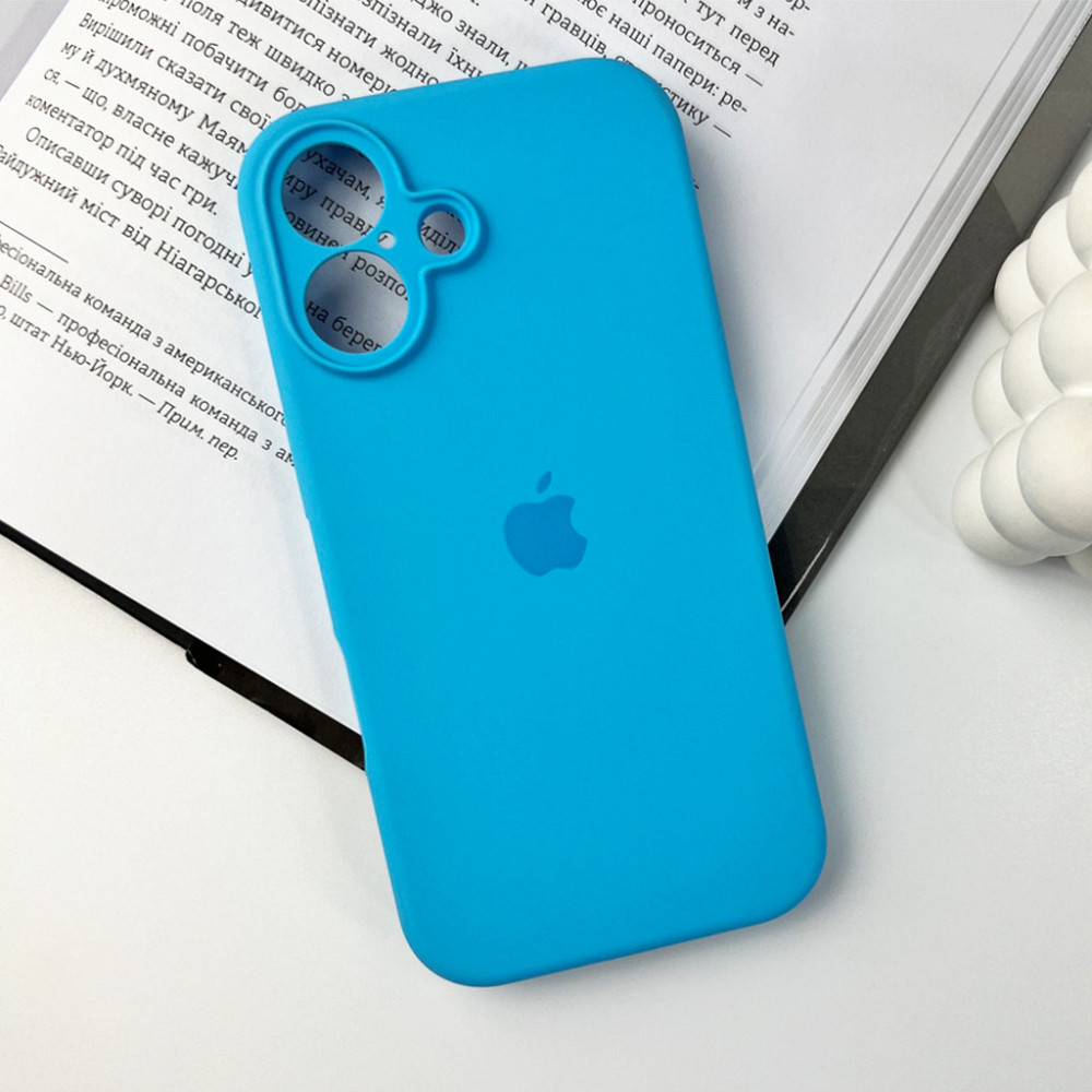 Чохол для смартфона Silicone Full Case AA Camera Protect for Apple iPhone 16 44,Light Blue Київ - фото 7
