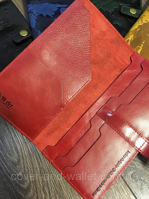 Красный кожаный женский тревел-кейс Hi Art Киев - изображение 3