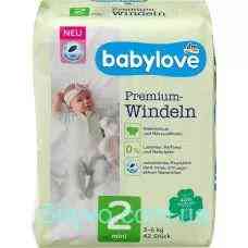 Підгузники преміум екстра м'які babylove 2, міні 3-6kg, 28 St (Німечиина) babylove Windeln Premium extra weich Київ