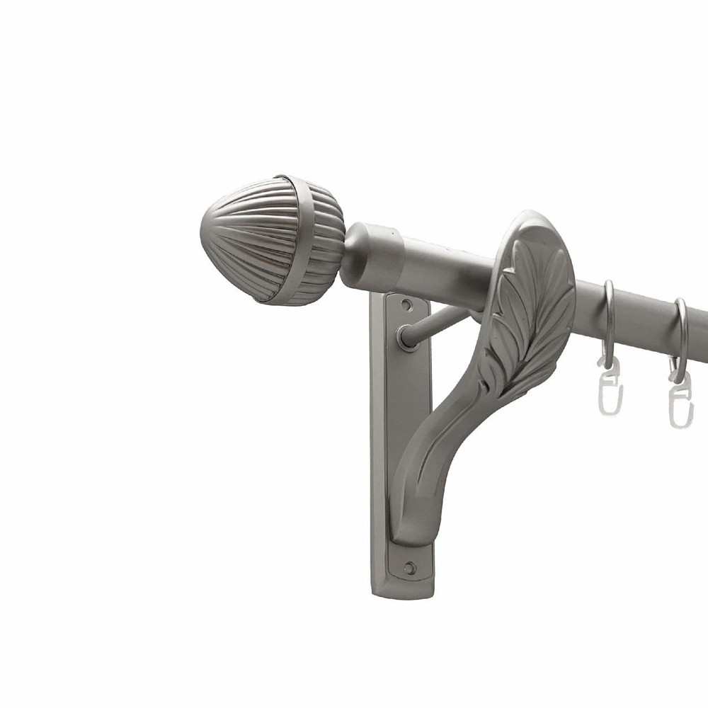 Карниз Orvit Одеон металевий однорядний ретро гладка труба кільце металеве Сатин 25 мм 140 см (00-00027509) Львів - фото 1