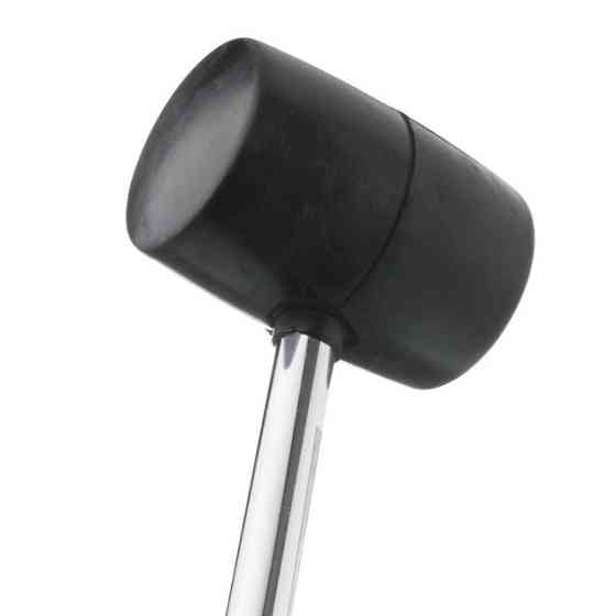 Киянка гумова, 1030 г, 70 мм, чорна гума, металева ручка INTERTOOL HT-0233 Киев