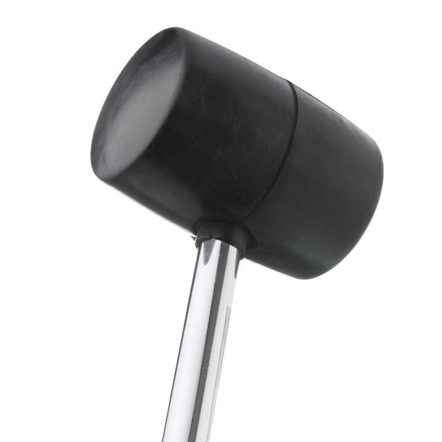 Киянка гумова, 1030 г, 70 мм, чорна гума, металева ручка INTERTOOL HT-0233 Киев - изображение 3