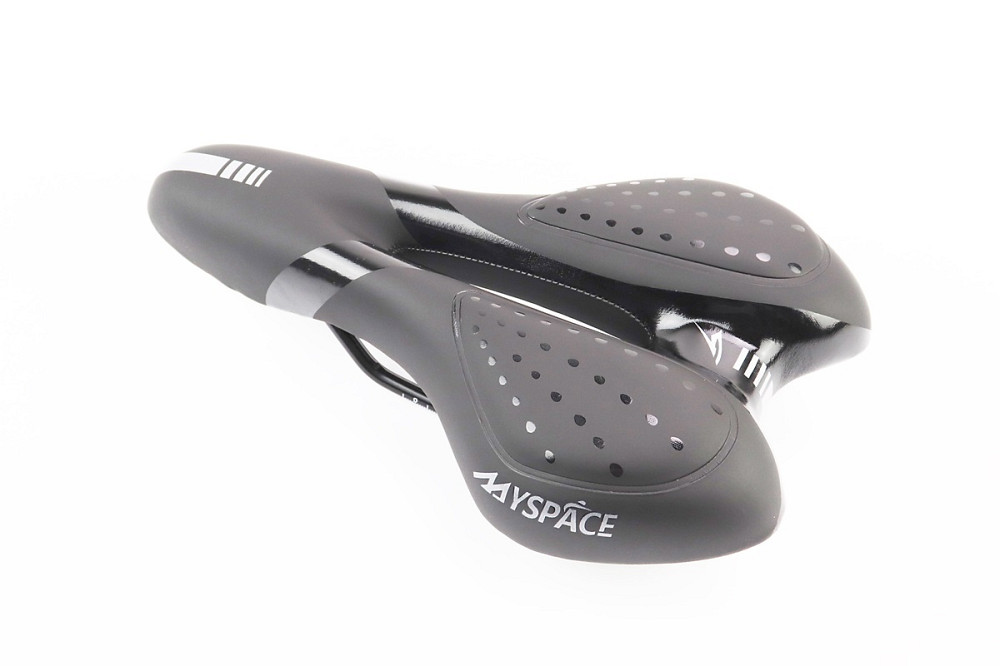 Сидіння MTB 270x160мм, чорно-сіре "GEL" Київ - фото 1