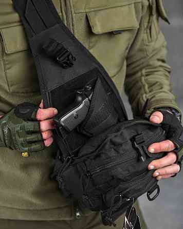 Рюкзак тактический (Сумка-слинг) SILVER KNIGHT black k6 3-0 Киев