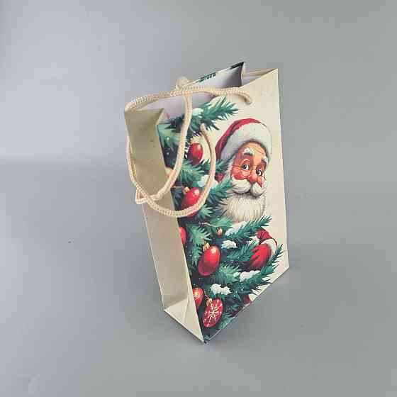 Пакеты новогодние ,бумажные ,подарочные , Малый 11/18/5 -003 (12 шт) Харьков