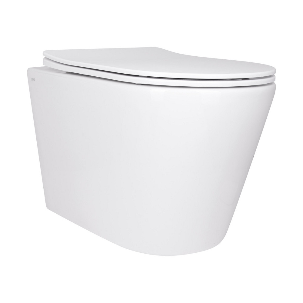 Унітаз підвісний Qtap Scorpio безобідковий Ultra Quiet із сидінням Soft-close QT14332380AW Київ - фото 11
